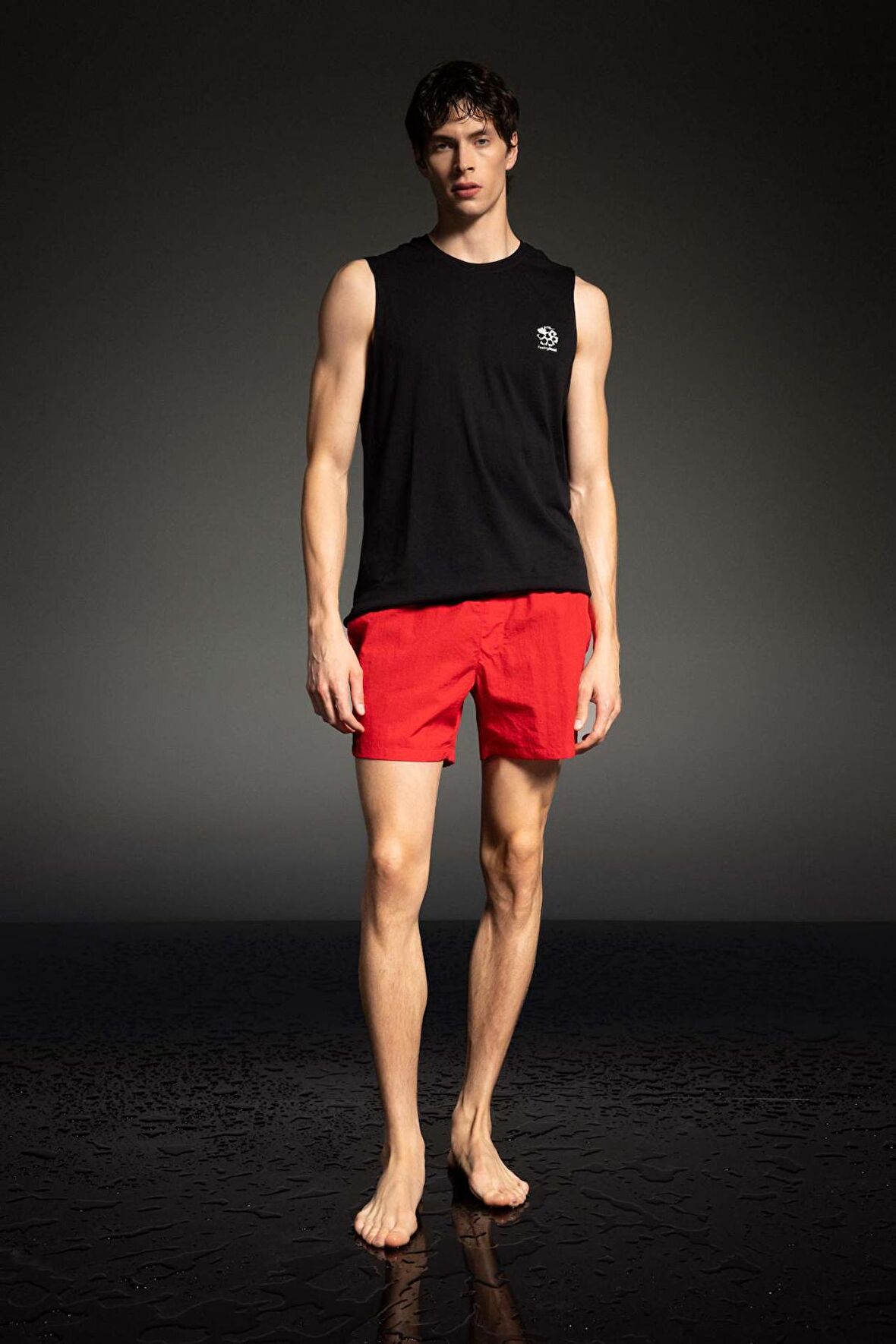 DeFactoFit Baskılı Kısa Boy Sporcu Deniz Şortu B5995AX24HSRD286