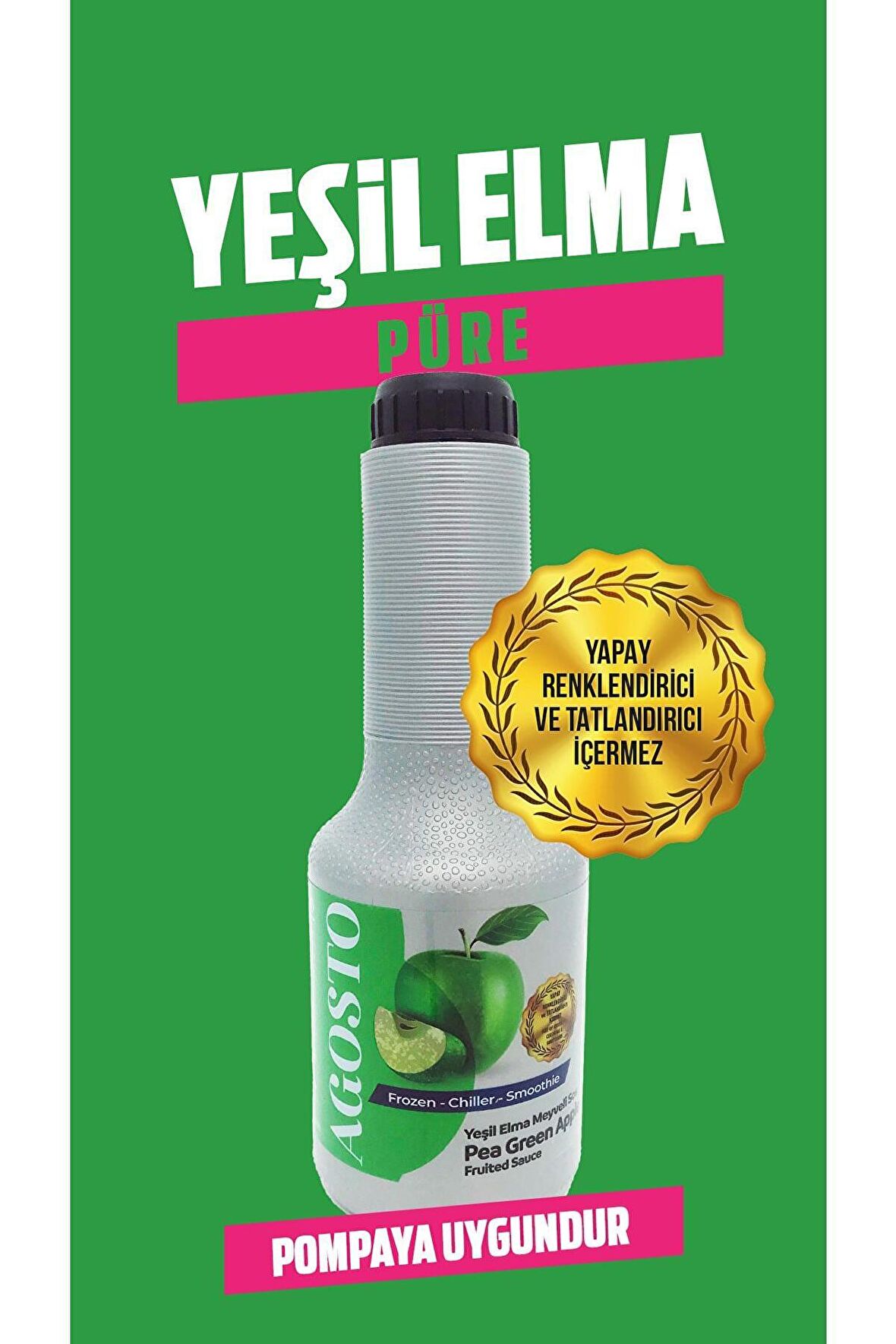 YEŞİL ELMA 1 KG MEYVE PÜRESİ