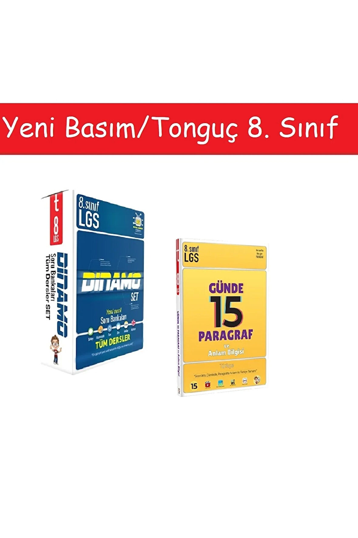 Tonguç 8. Sınıf Dinamo Tüm Dersler Soru Bankası Set & Lgs Günde 15 Paragraf Ve Anlam Bilgisi