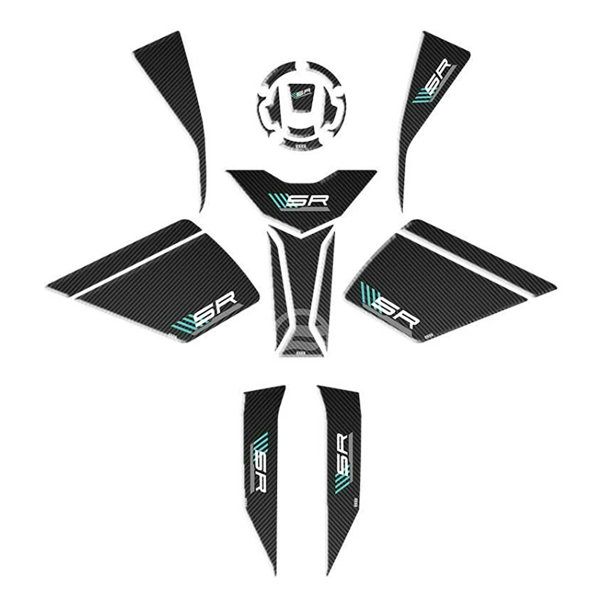 Gogo Tank Pad Full Set 001 CF Moto 450 SR 2023-2024
