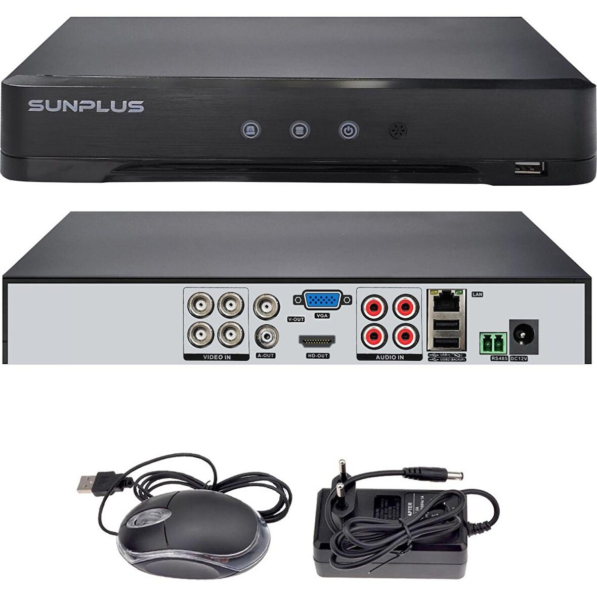 Kayıt Cihazı Ahd Dvr 4 Kanal Wıfı 5mp 1080P H265 Xmeye Sunplus SP-4200
