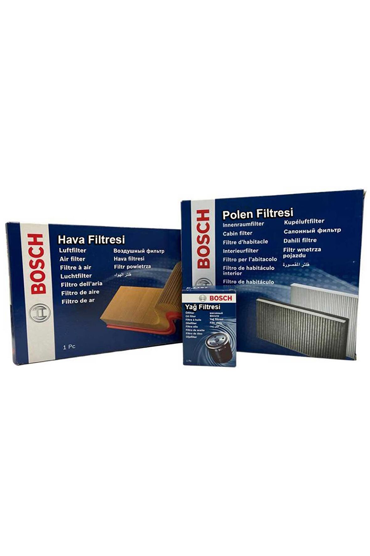 Toyota Verso 1.6 D4D Dizel Bosch Filtre Bakım Seti 2014-2017 Hava+Yağ+Standart Polen