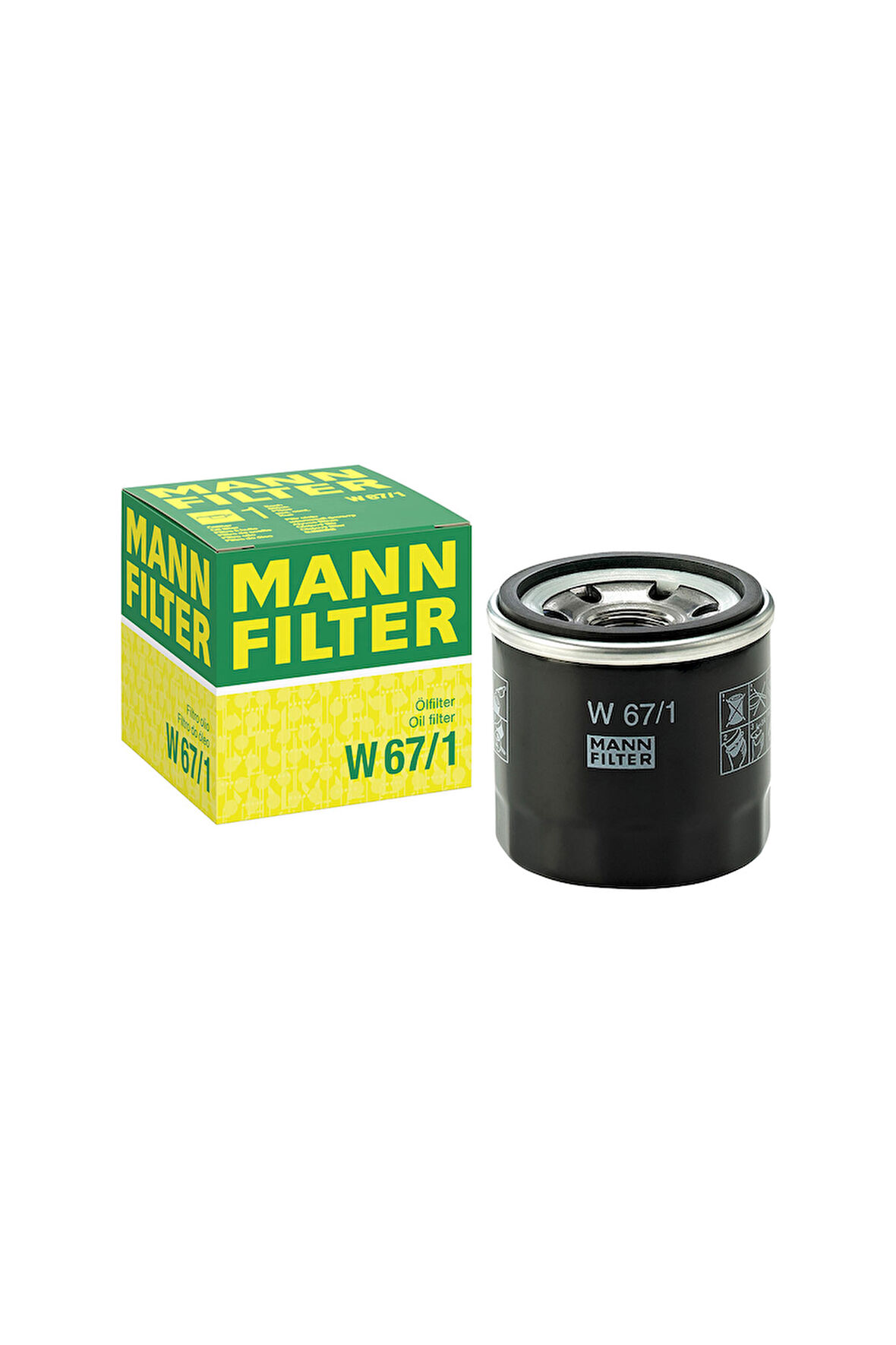 Mazda 3 BM 1.5 SkyActive-G Benzinli Yağ Filtresi 2014-2018 Mann Filter