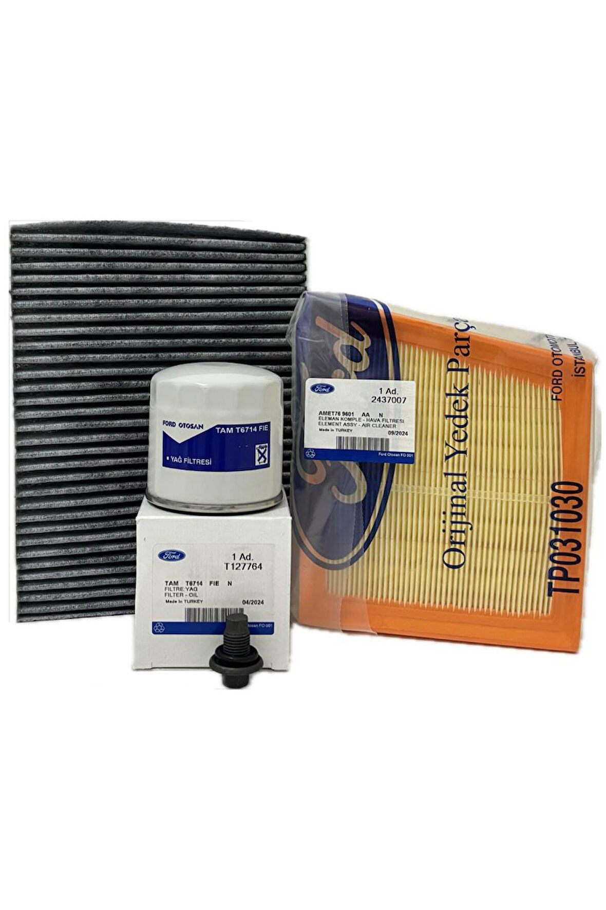 Ford B-Max 1.4 - 1.6 Benzinli Filtre Bakım Seti 2012-2018 Hava+Yağ+Karbonlu Polen Filtresi