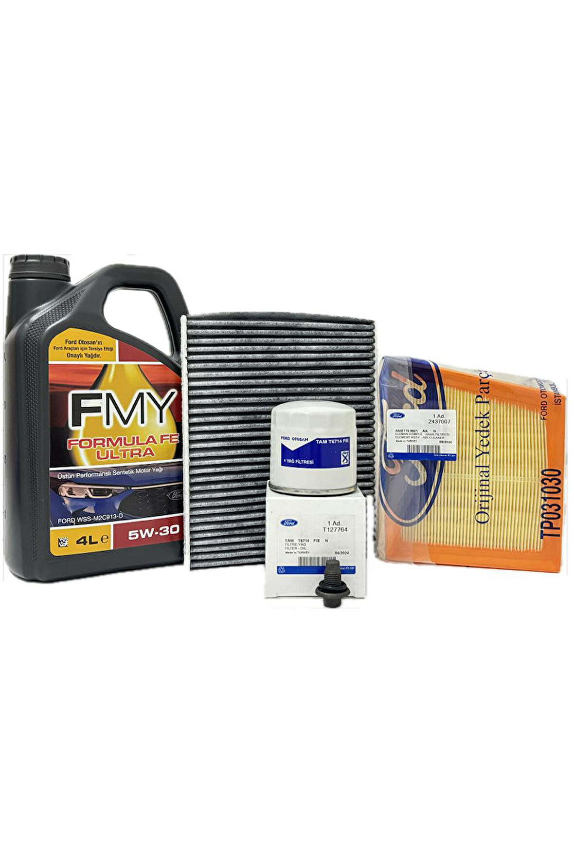 Ford B-Max 1.4 - 1.6 Benzinli Filtre Bakım Seti 2012-2018 Hava+Yağ+K.Polen Filtresi+Motor Yağı