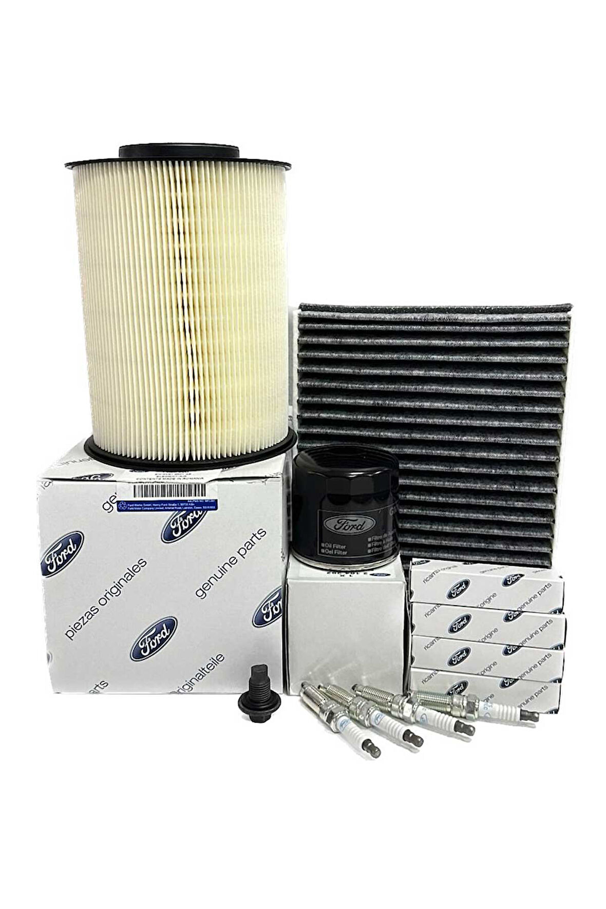 Ford Kuga 1.5 Ecoboost Benzinli Filtre Bakım Seti 2013-2018 Hava+Yağ+K.Polen Filtresi+Buji Seti