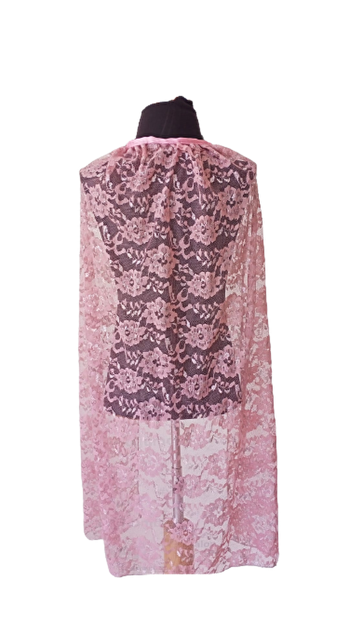 CADILAR BAYRAMI HALLOWEEN AÇIK PEMBE DANTEL PELERİN 75 CM