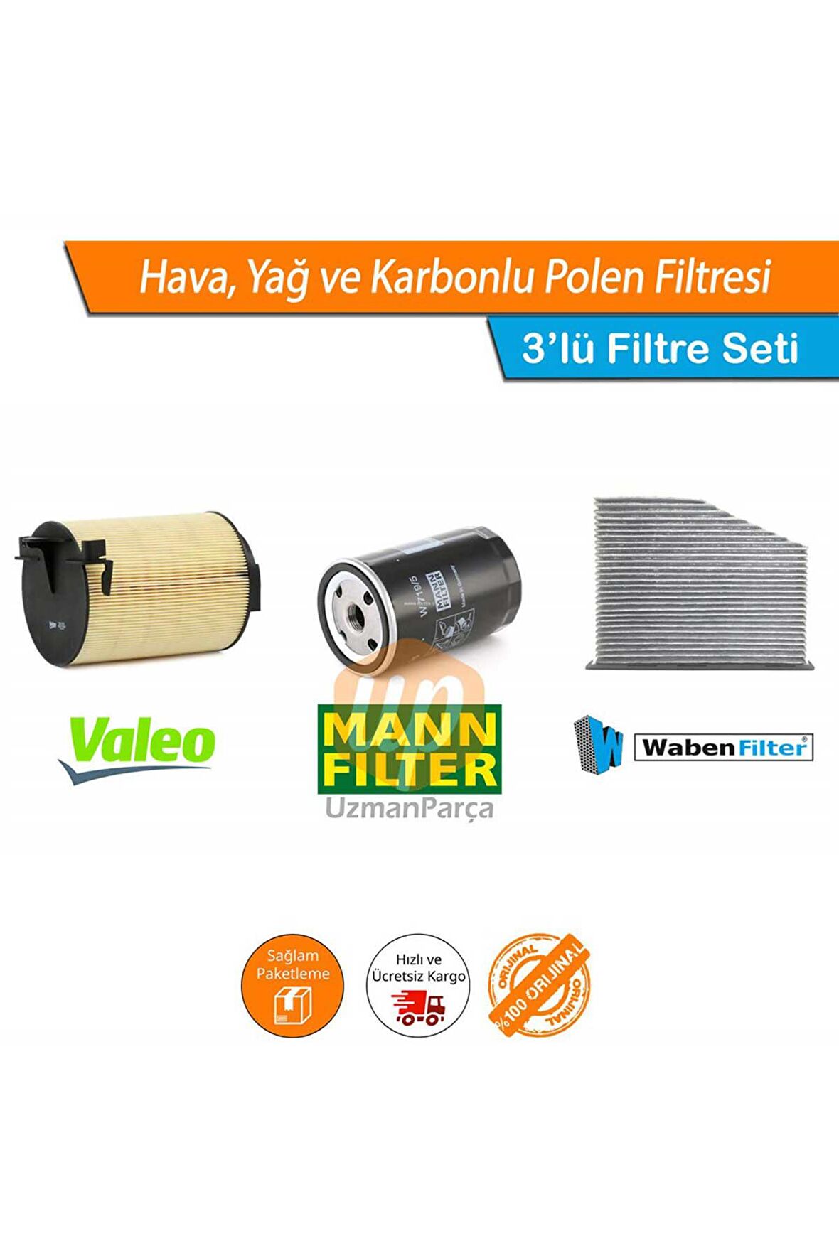 Audi A3 1.6 Filtre Seti Valeo Mann Wbn Karbonlu 2004-2012