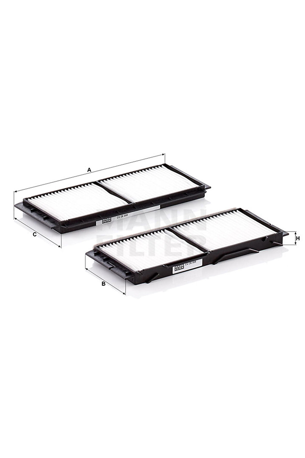 Mann Filter CU26008-2 Polen Filtresi BBP2-61-J6X - BBP26-1J6X9A