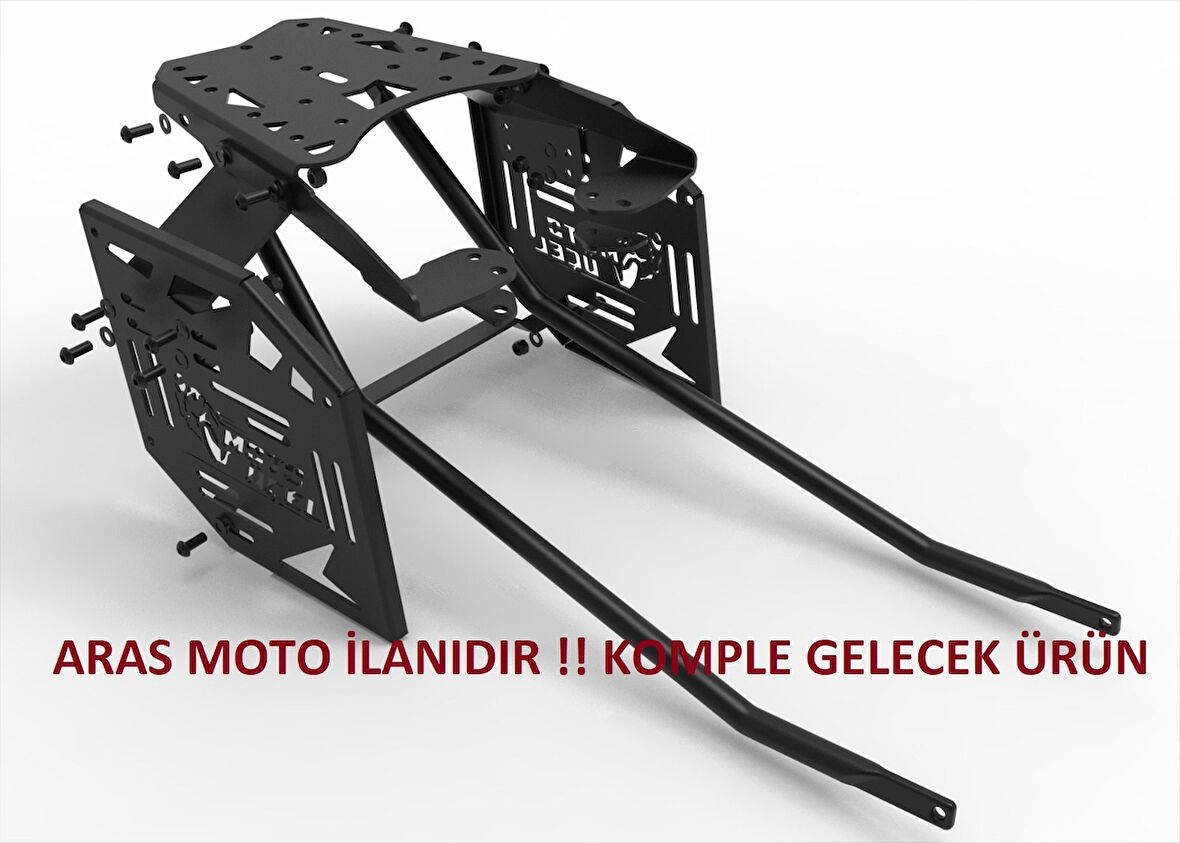 Bajaj Dominar 400-D250-400Ug Uyumlu Çanta Demiri+Yan Çanta Demir 3Lü Set Topcase (2017-2024)- Arasmoto