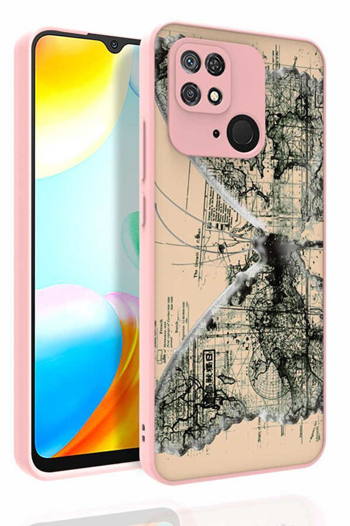 Xiaomi Redmi 10C Kılıf Desenli Kamera Korumalı Nora Silikon Kapak