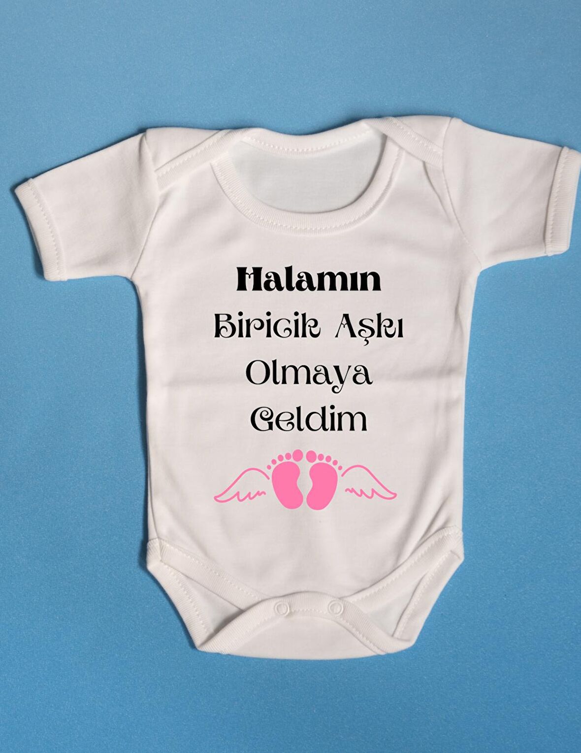 Pamuklu Bebek Zıbını Özel Tasarım Halamın Biricik Aşkı