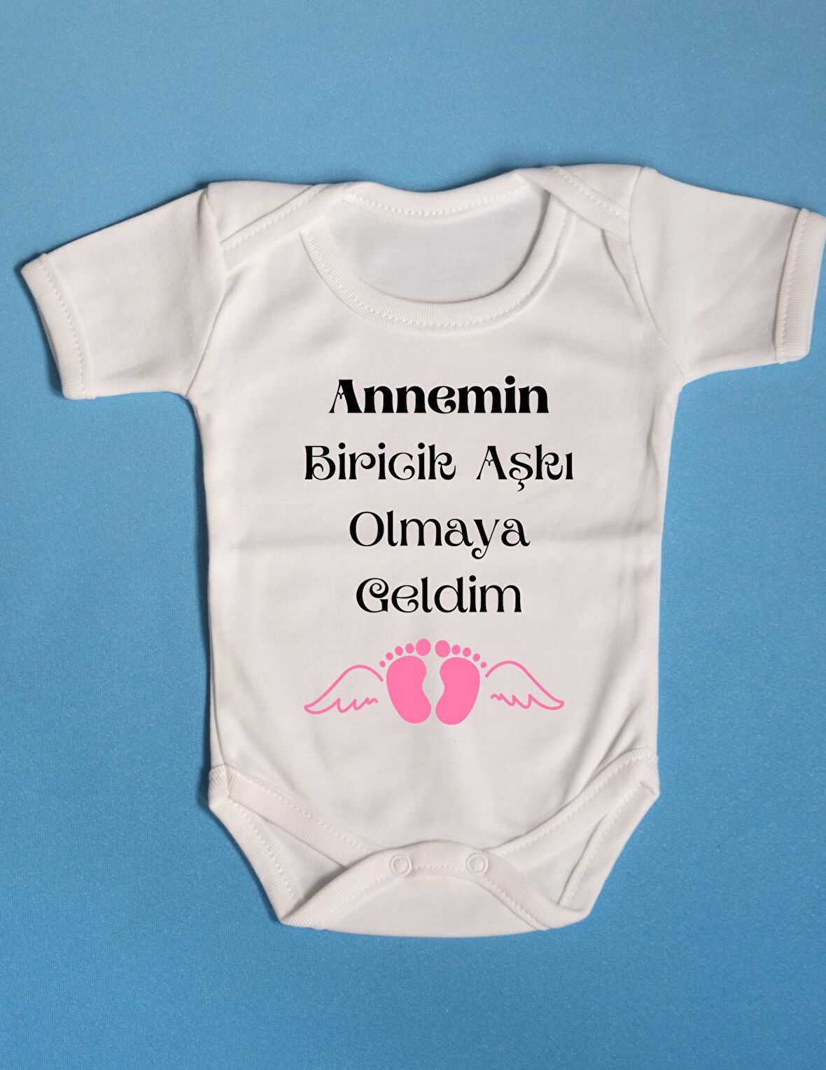 Pamuklu Bebek Zıbını Özel Tasarım Annemin Biricik Aşkı