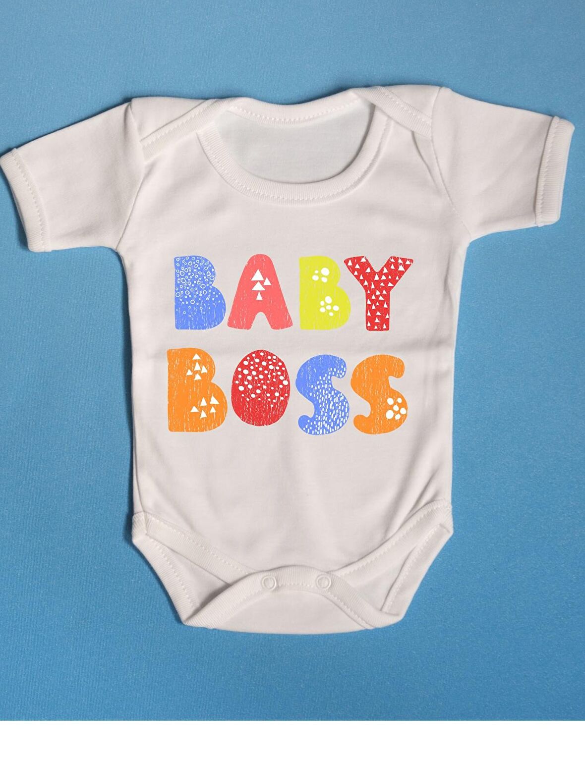 Pamuklu Bebek Zıbını Baby Boss Yazılı
