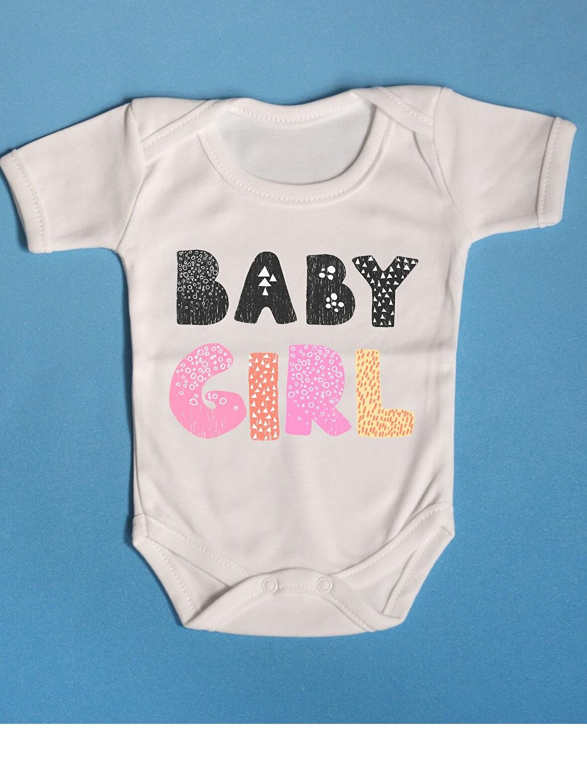 Pamuklu Bebek Zıbını Baby Girl Yazılı