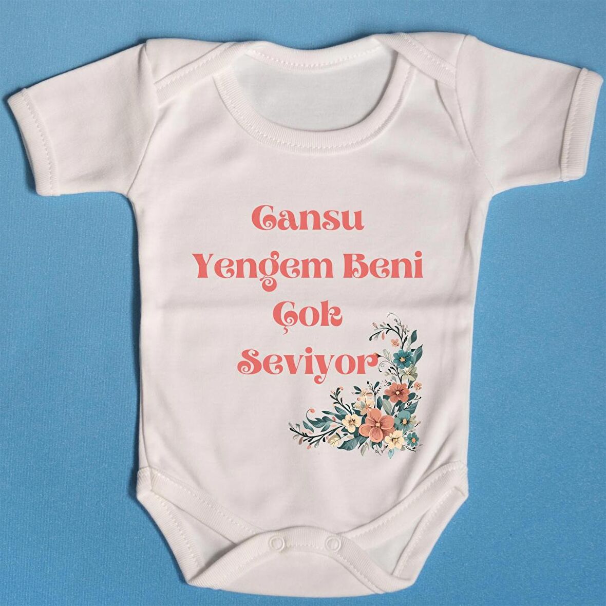 Pamuklu Bebek Zıbını Cansu Yengem Beni Seviyor Yazılı