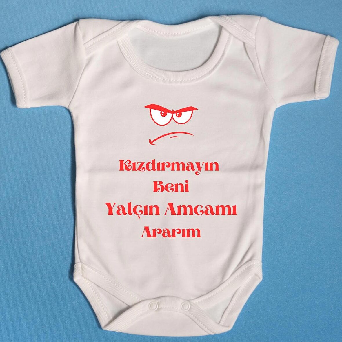 Pamuklu Bebek Zıbını İsme özel Amcamı Ararım