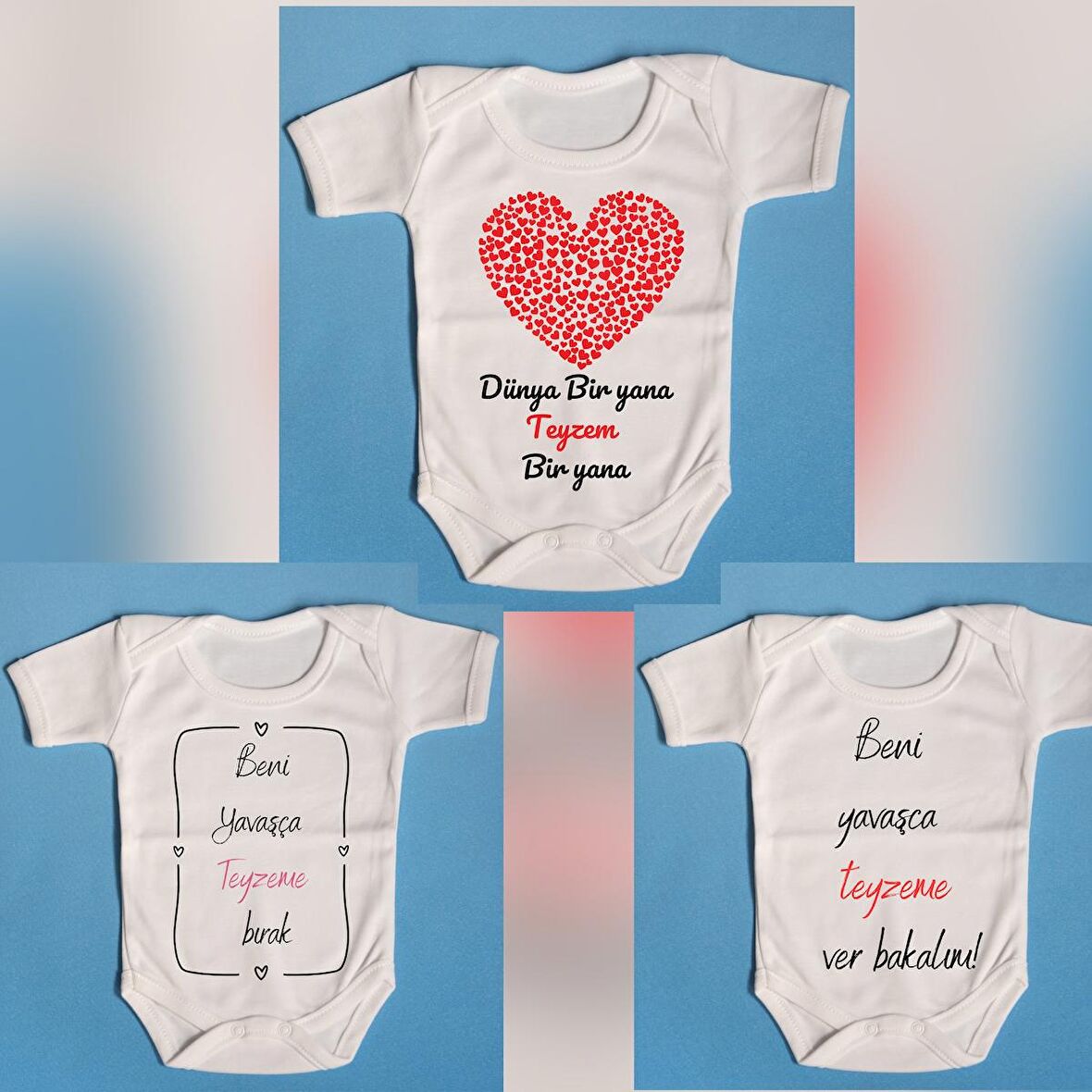 Pamuklu Bebek Zıbını Teyzem 3lü Set