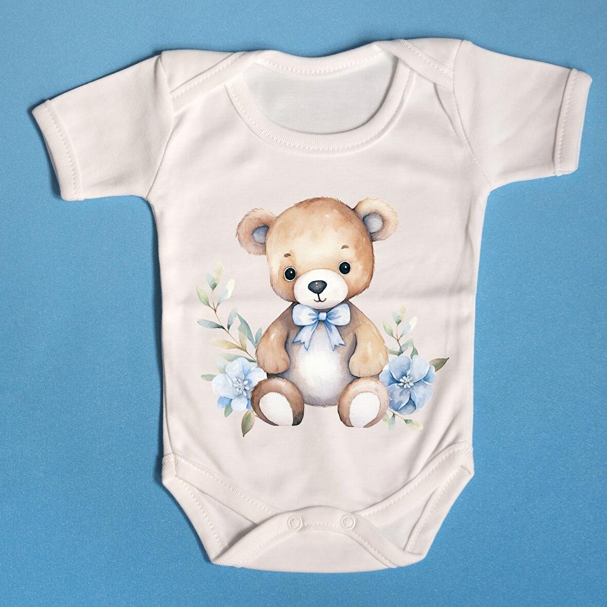 Organik Bebek Zıbını Ayıcıklı Tasarım 003