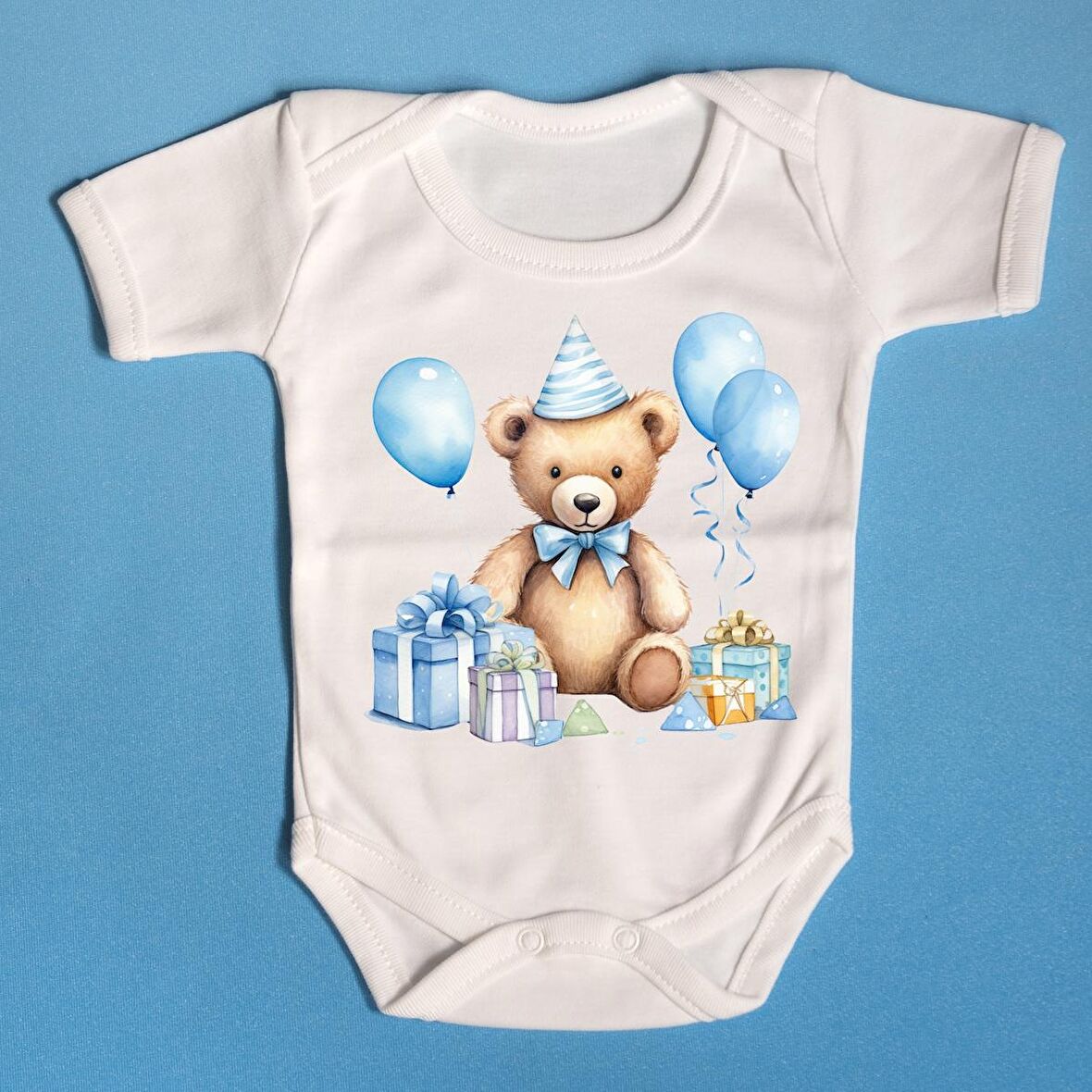 Organik Bebek Zıbını Ayıcıklı Tasarım 011