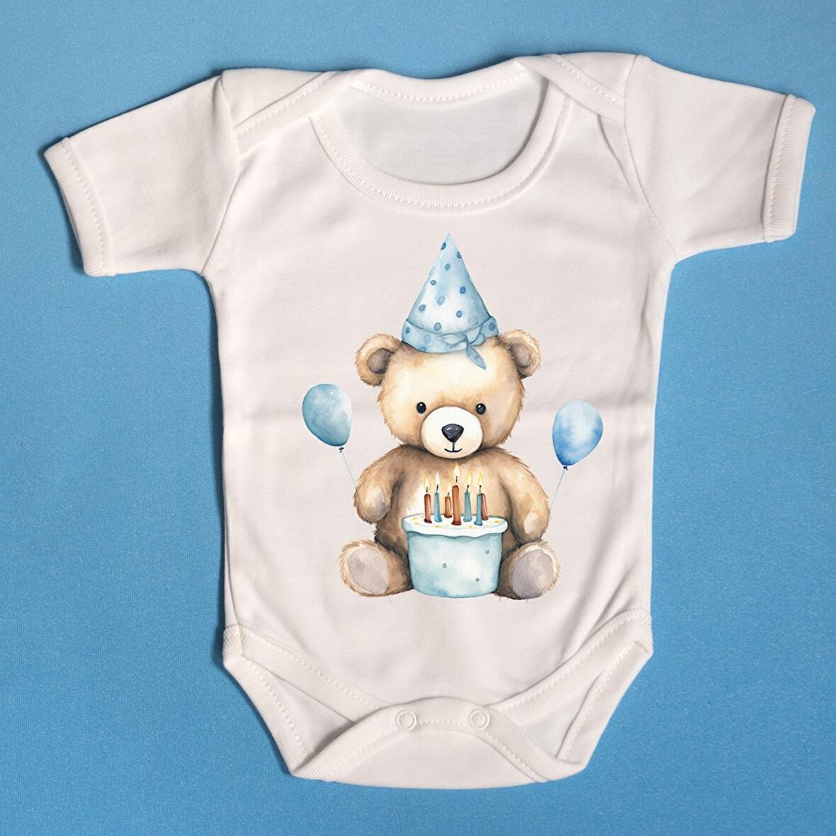 Organik Bebek Zıbını Ayıcıklı Tasarım 012