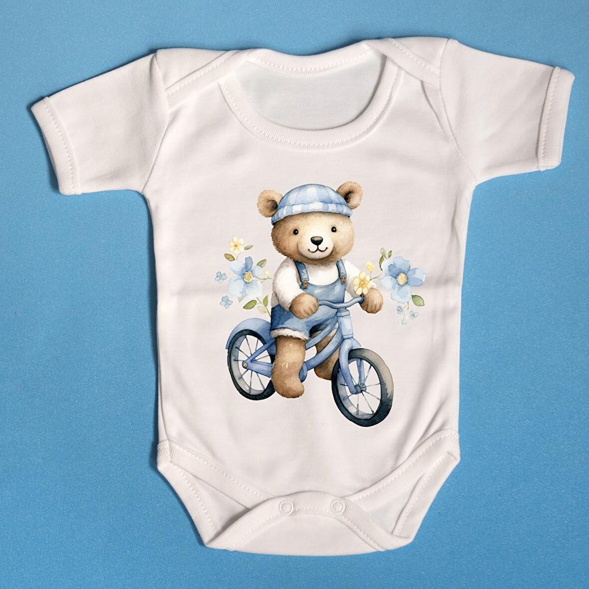 Organik Bebek Zıbını Ayıcıklı Tasarım 013