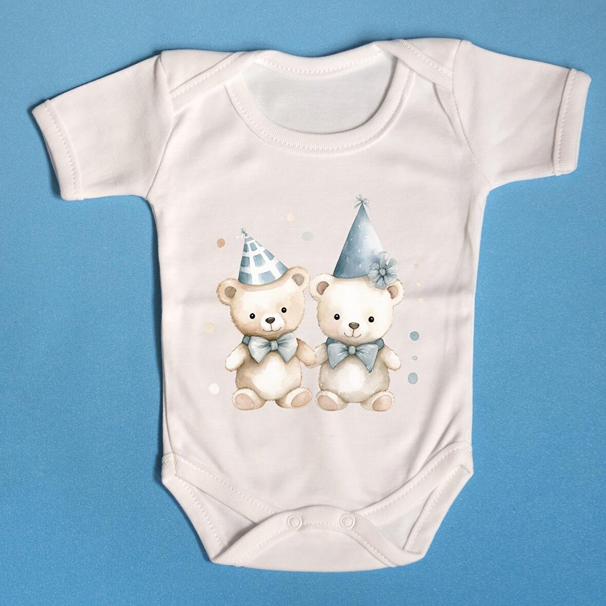 Organik Bebek Zıbını Ayıcıklı Tasarım 019