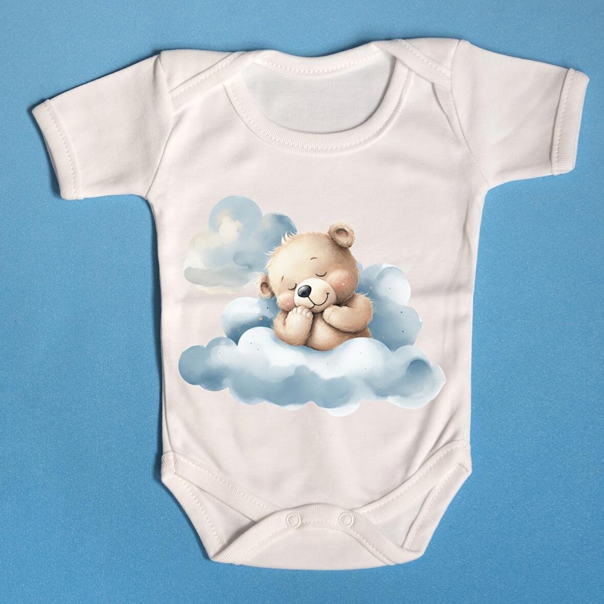 Organik Bebek Zıbını Ayıcıklı Tasarım 023