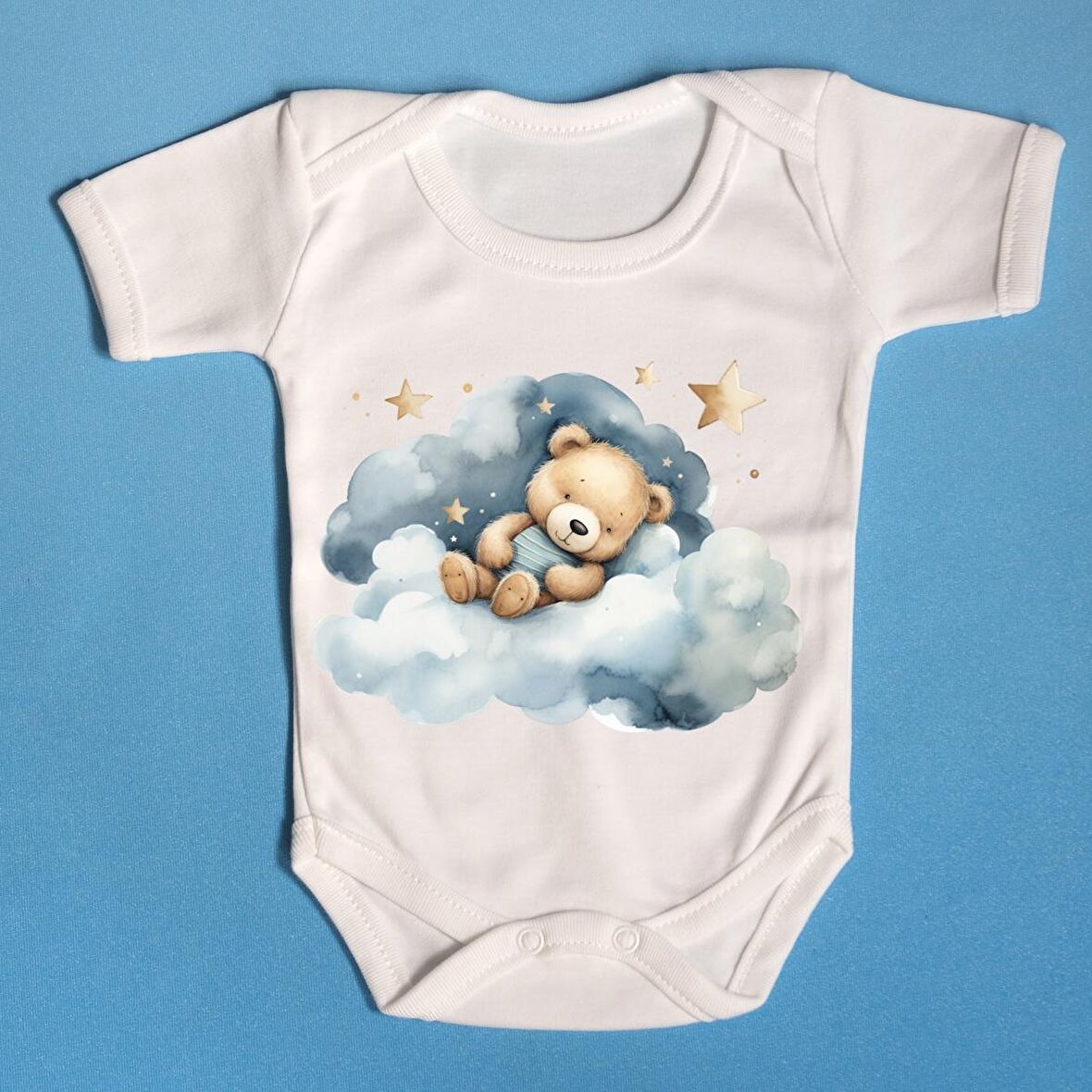 Organik Bebek Zıbını Ayıcıklı Tasarım 024