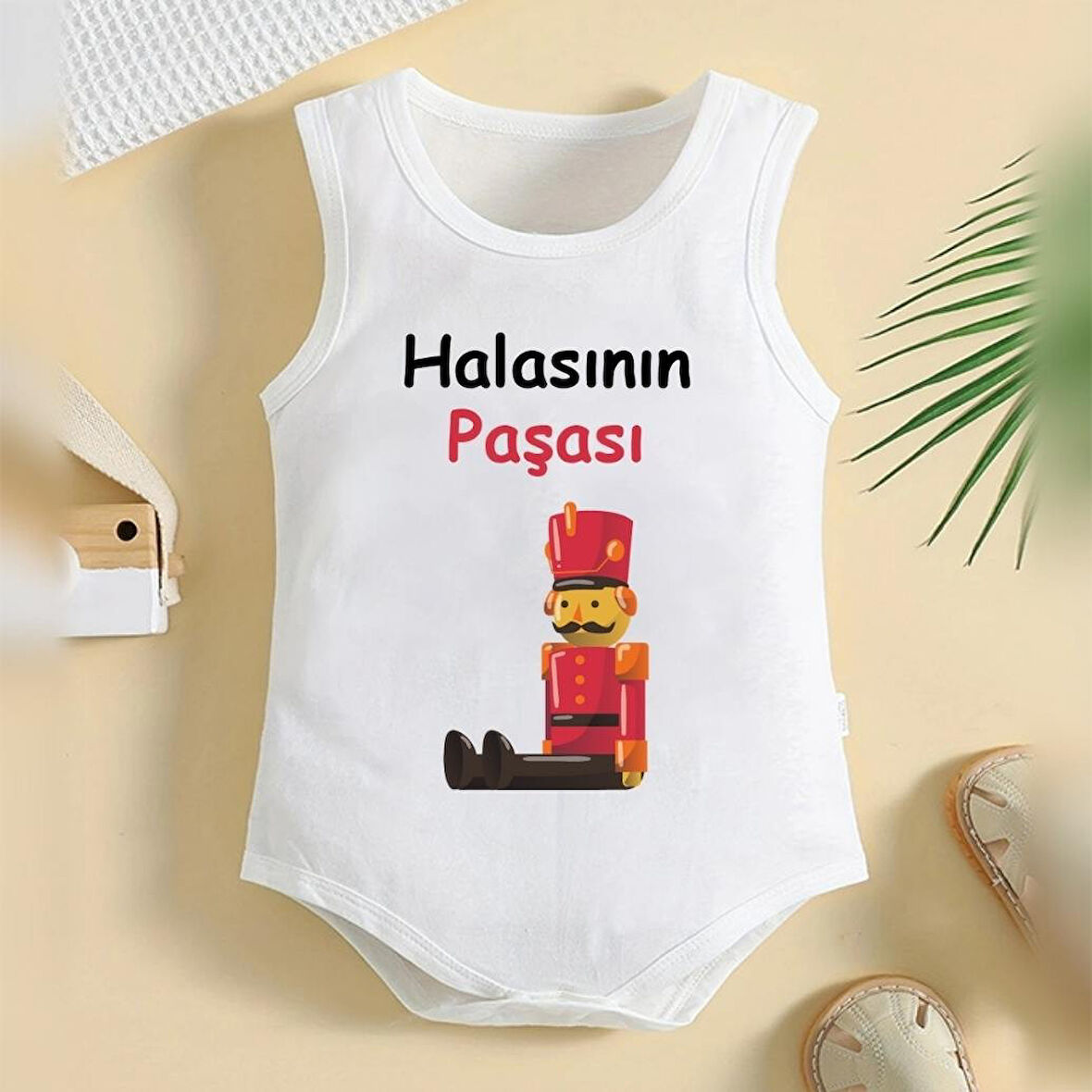 %100 Pamuklu Organik Baskılı Premium Çıtçıtlı Bebek Body Atlet Zıbın 00339