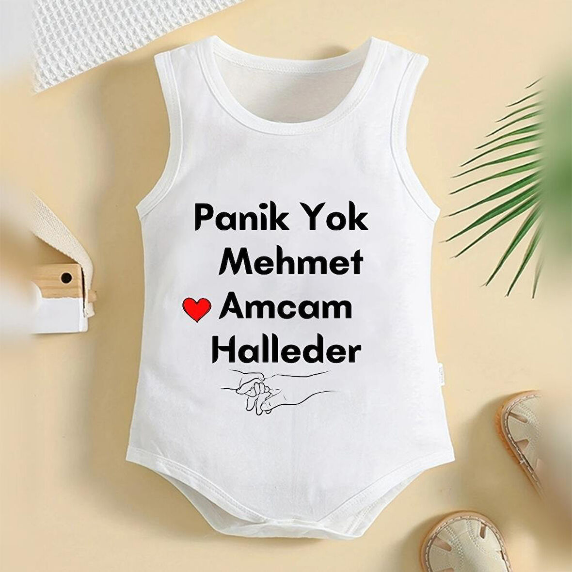 %100 Pamuklu Organik Baskılı Premium Çıtçıtlı Bebek Body Atlet Zıbın 00365