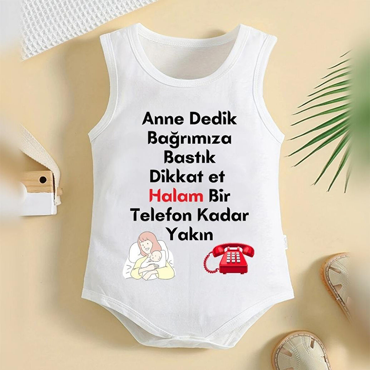 %100 Pamuklu Organik Baskılı Premium Çıtçıtlı Bebek Body Atlet Zıbın 00375