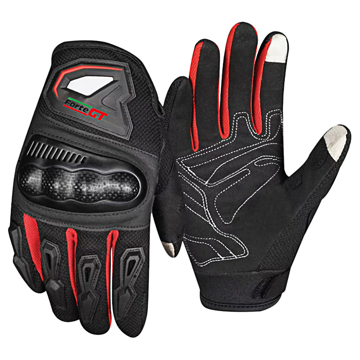 Forte Gt Eldiven RS02 Siyah Kırmızı