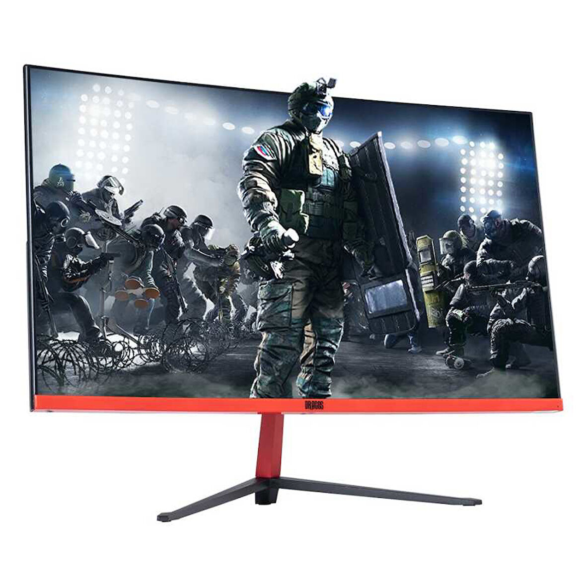 Dragos PallNero GP-165-236FHD 1ms 165Hz Hdmi Dp 1920x1080 23.6" Monitör(Curved-R1800) Multimedia Hoparlörlü