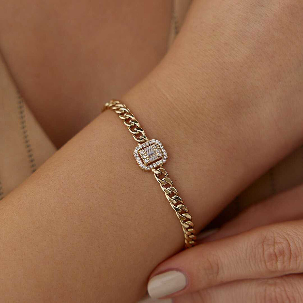 Bagetli Cuban Bileklik