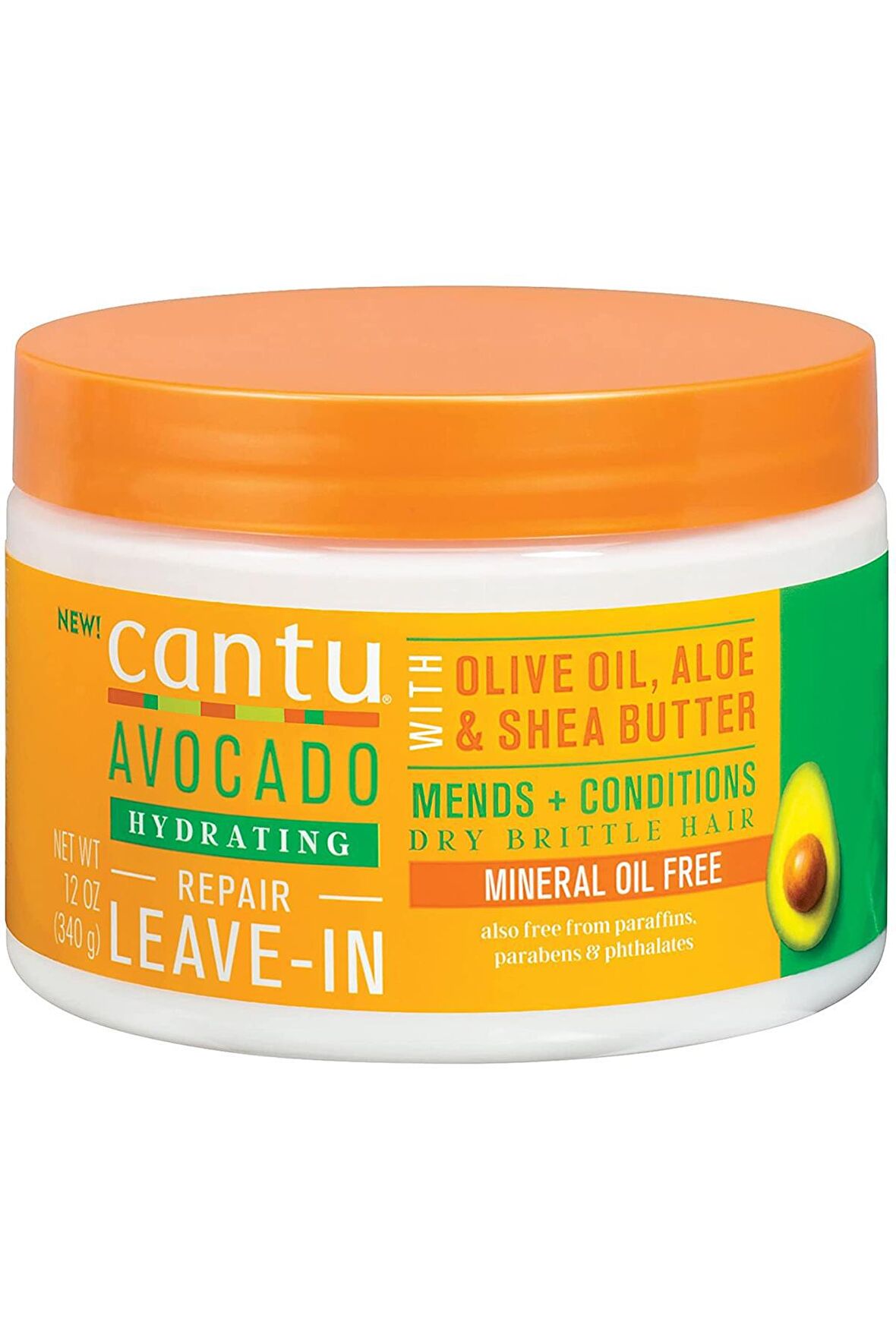 Cantu Avokado Yağlı Nemlendirici Onarıcı Durulanmayan Saç Kremi 340GR