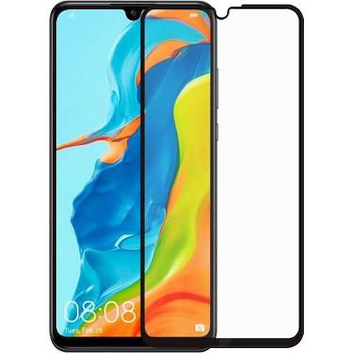 Huawei P40 Lite E Akfa Metalik Şeffaf Ekran Koruyucu