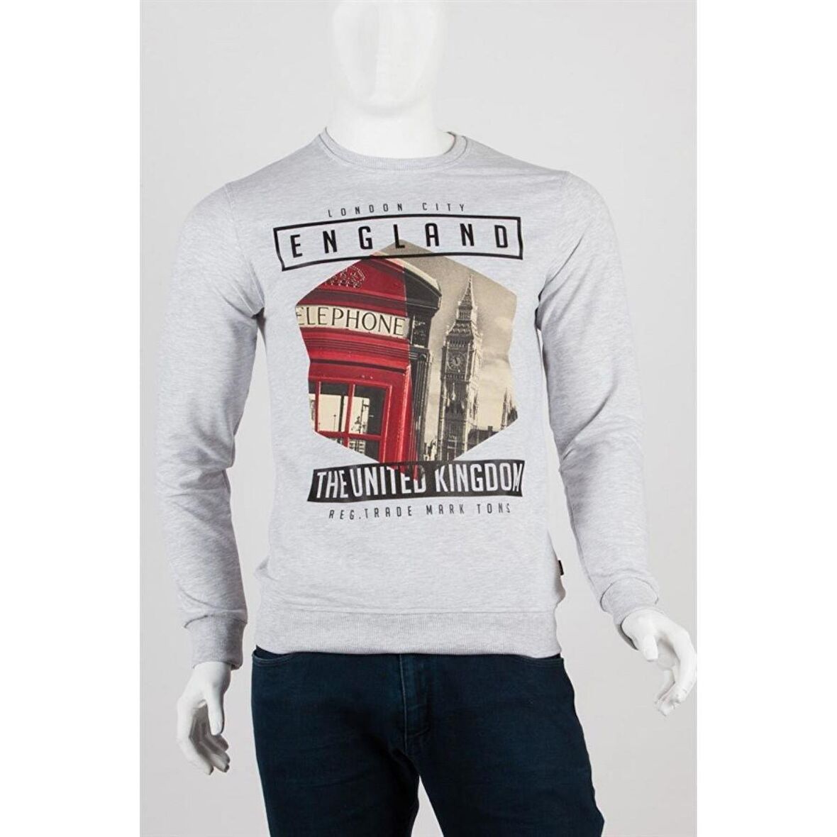 İngiltere Unisex Pamuklu Slim Fit Sweatshirt Medium