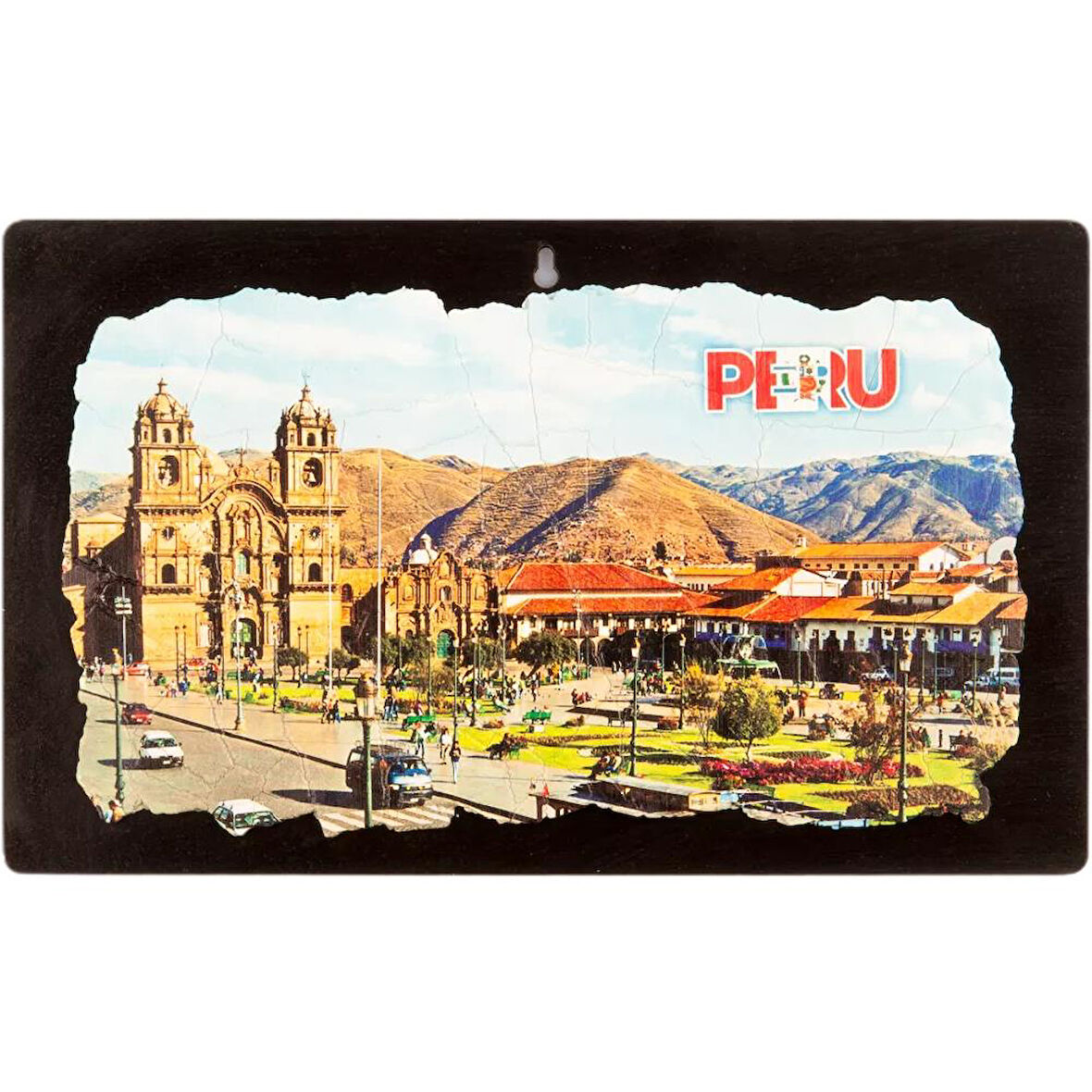 Peru Temalı Ahşap Fresco Tablo