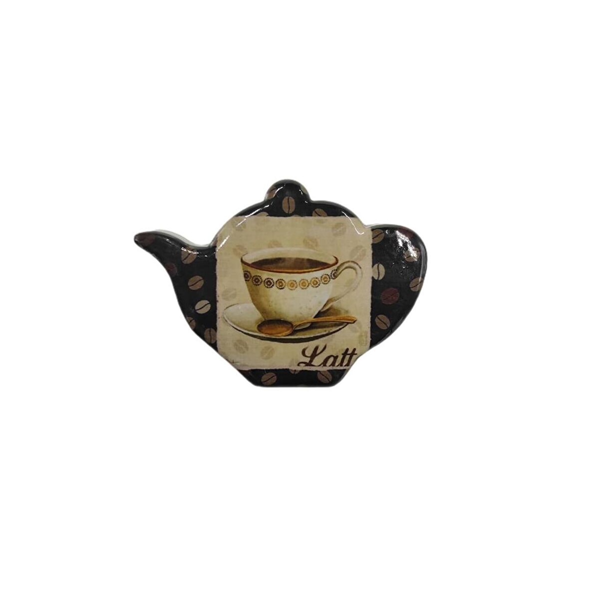 Latte Temalı Buzdolabı Magneti No:2