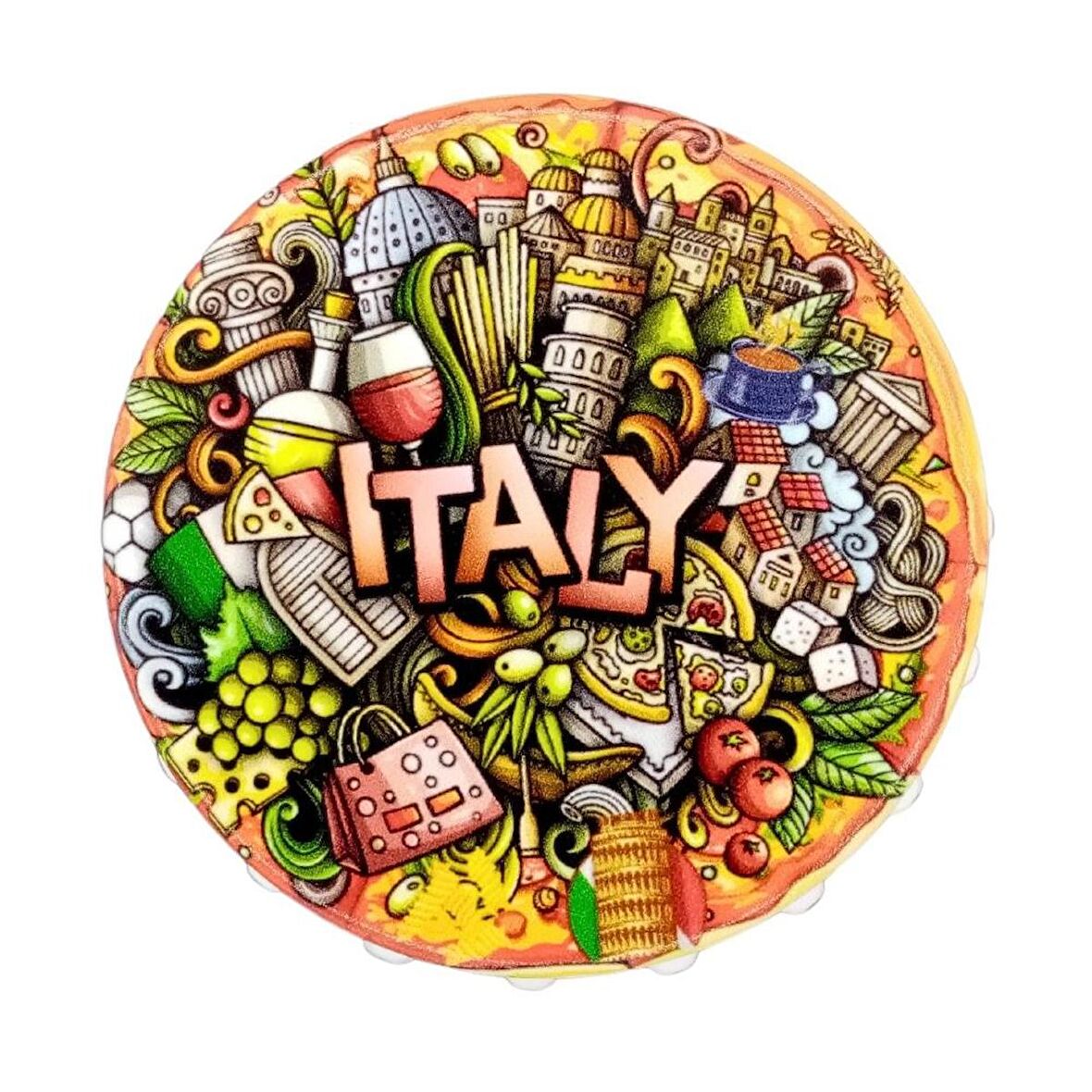 İtalya Temalı Magnet Kapak Açacak