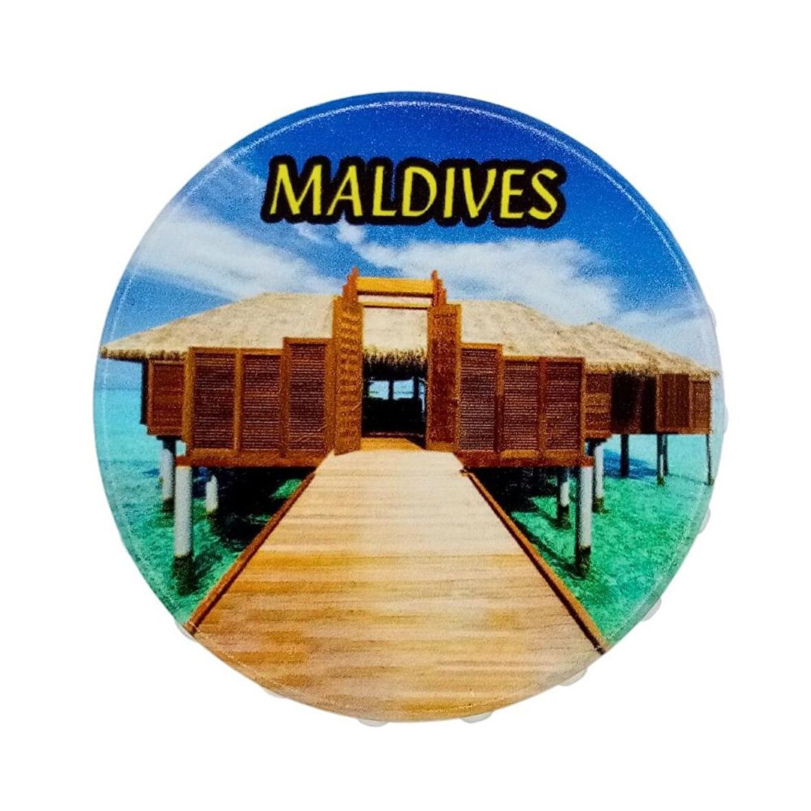 Maldivler Temalı Magnet Kapak Açacak