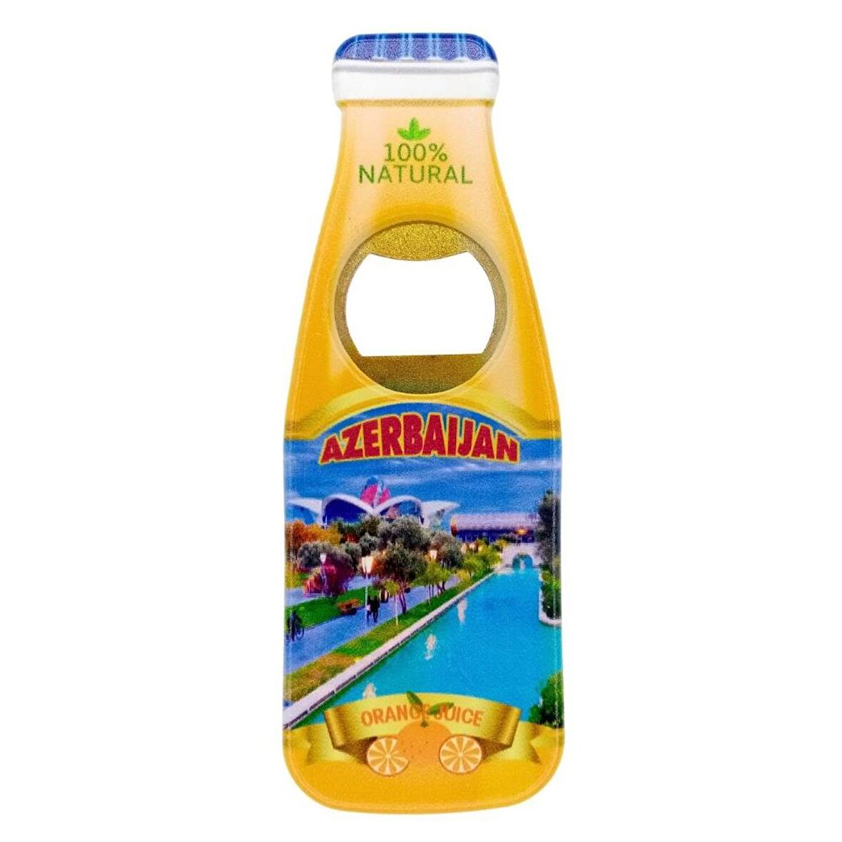 Azerbaycan Temalı Magnet Şişe Açacak