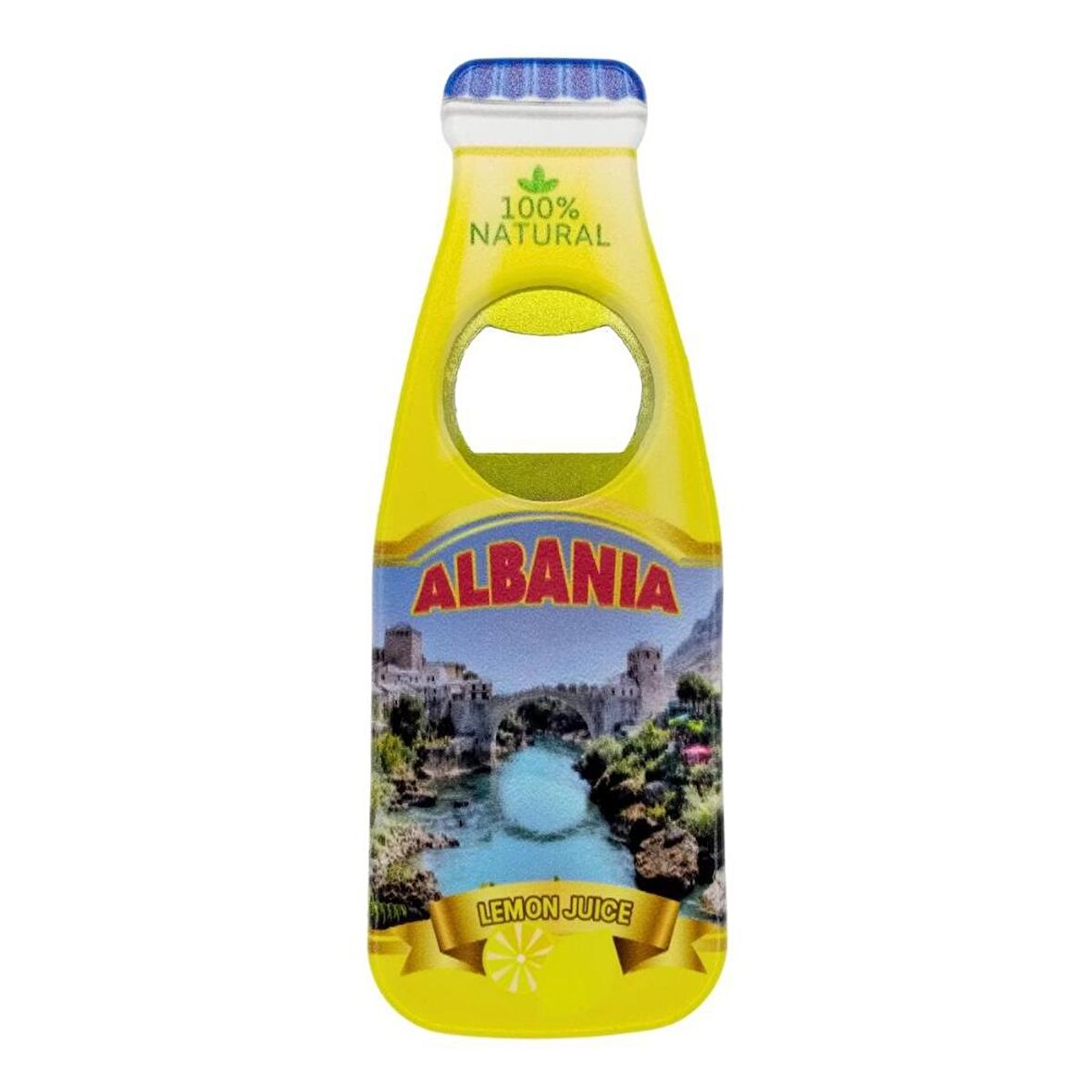 Arnavutluk Temalı Magnet Şişe Açacak