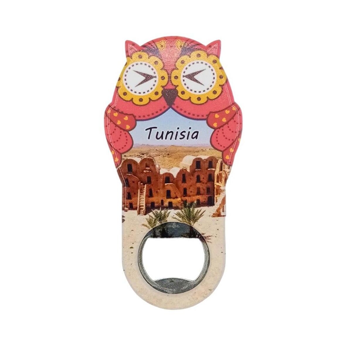 Tunus Temalı Baykuş Magnet Kapak Açacak