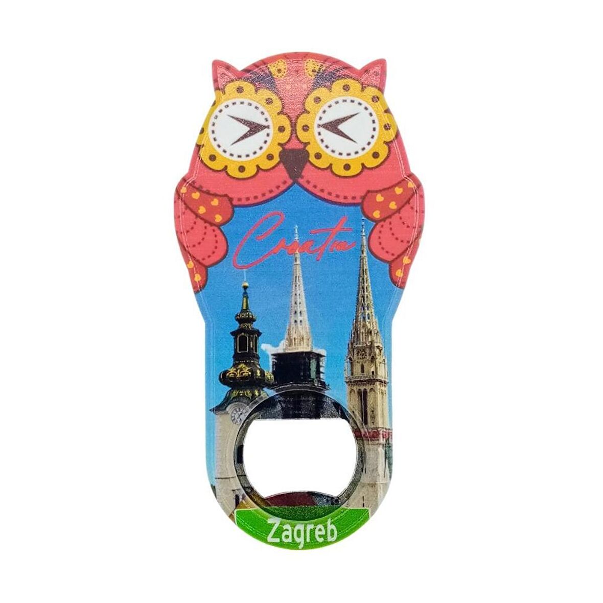 Hırvatistan Temalı Baykuş Magnet Kapak Açacak