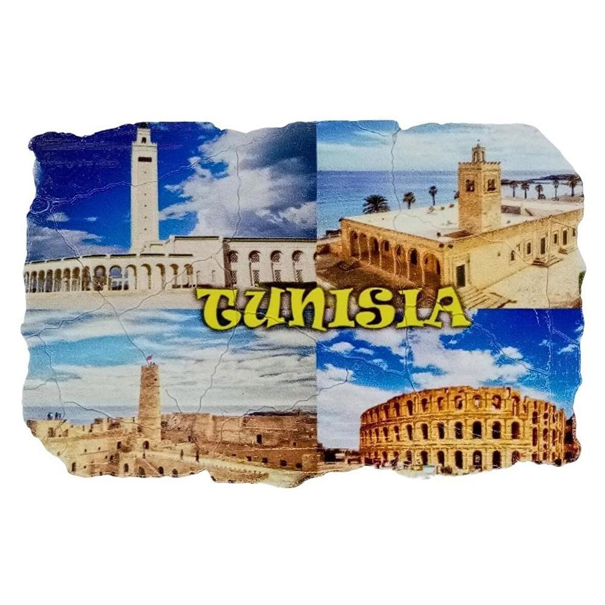 Tunus Temalı Fresco Magnet