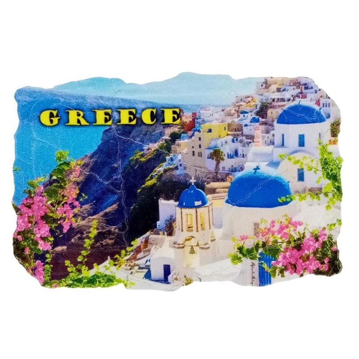 Yunanistan Temalı Fresco Magnet