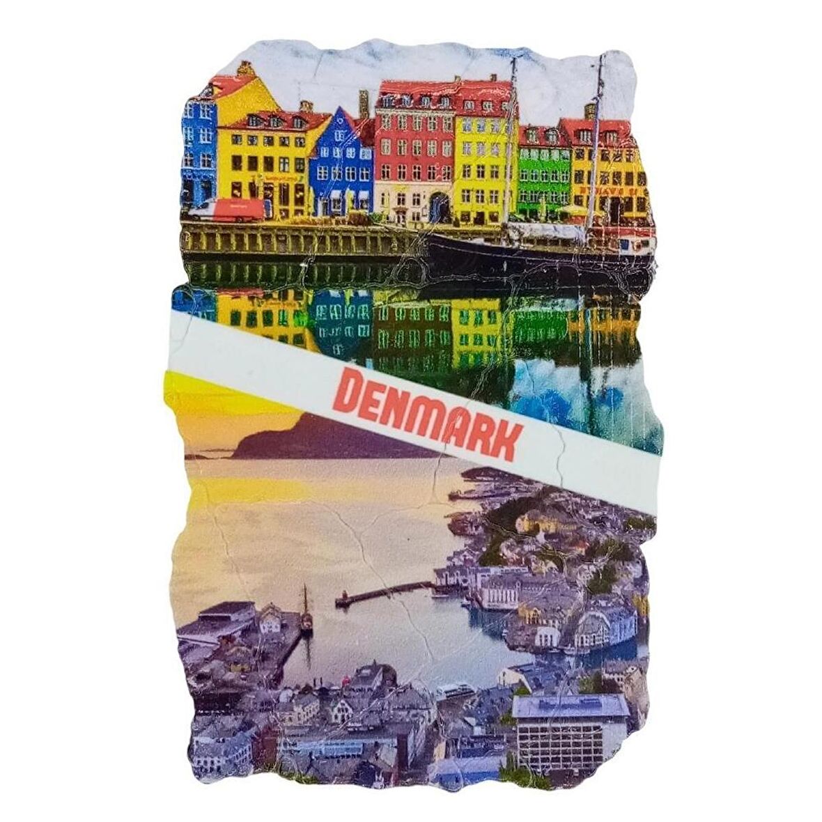 Danimarka Temalı Fresco Magnet