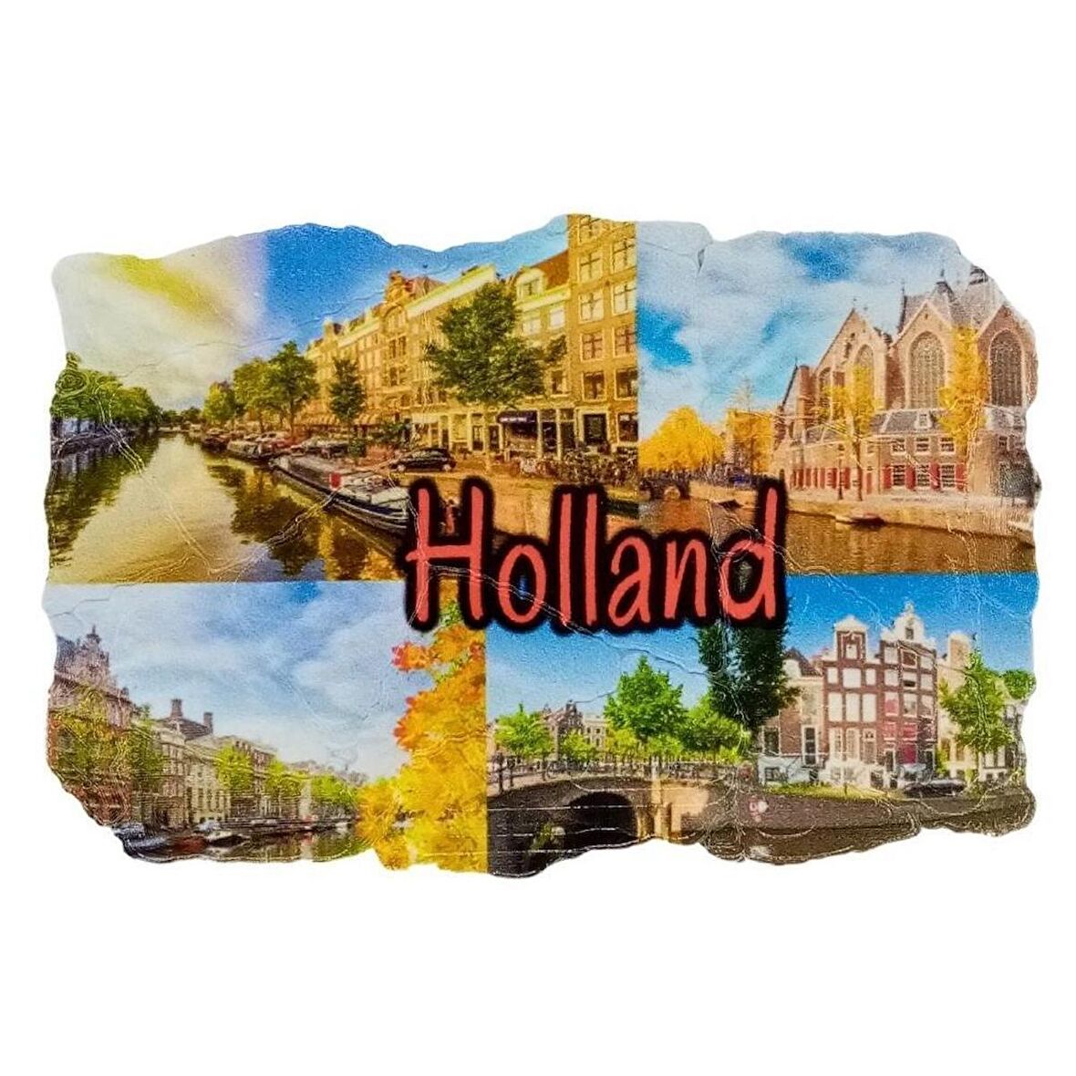 Hollanda Temalı Fresco Magnet